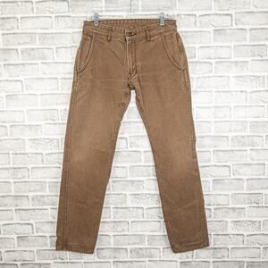 Railcar Fine Goods $178 Flight Trouser Pants American Canvas tan size 30